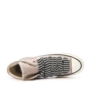 Baskets Taupe Femme Converse Chuck 70 Suede vue 4