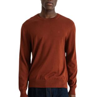 Pull Terracotta Homme Calvin Klein Jeans Ls Supima vue 0