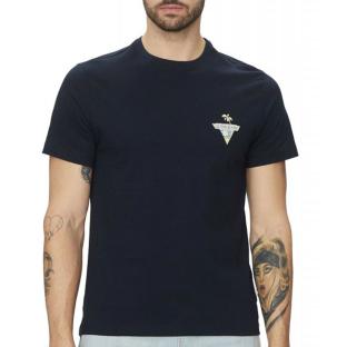 T-shirt Marine Homme Guess Palm Tree pas cher