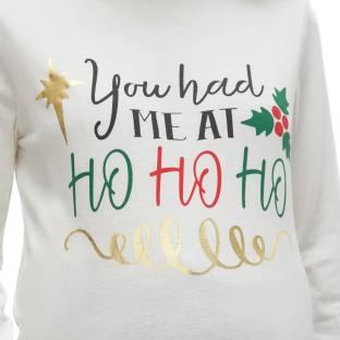 T-shirt Manches Longues Beige Femme Mamalicious Hoho vue 3