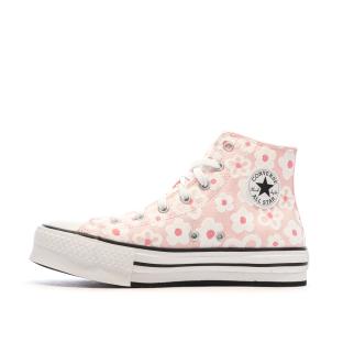Baskets Rose Ado Converse All Star Lift Platform Flower pas cher