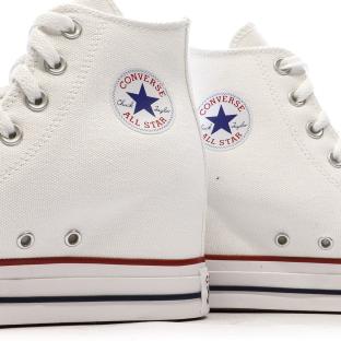 Baskets Compensées Blanc Femme Converse Chuck Taylor All Star Wedge vue 7