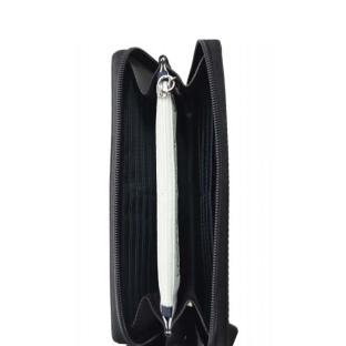 Portefeuille Noir Femme Lacoste Money Pieces Concept vue 0
