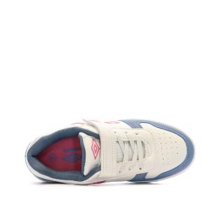 Baskets Blanches/Bleu/Rose Fille Umbro Ovida vue 0