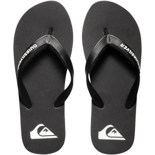 Schwarze/weiße Flip-Flops für Männer Quiksilver Molokai Ansicht 0
