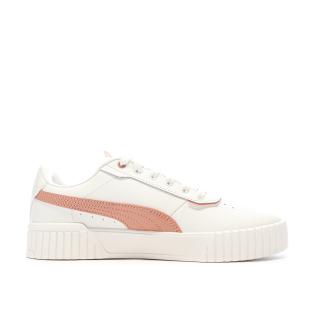 Baskets Blanches/Roses Femme Puma Carina 395017 vue 2