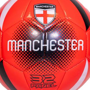 MANCHESTER Ballon Noir/Rouge Blanc Sport Zone vue 0