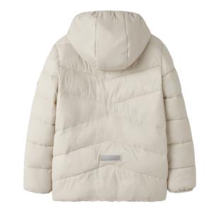 Chaqueta acolchada beige para niña Name it Marble ver 0