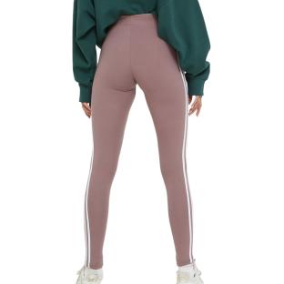 Legging Rose Femme Adidas Stripes vue 2