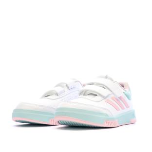 Baskets Blanche/Rose Fille Adidas Tensaur Sport 2.0 vue 0