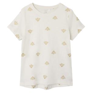 T-shirt Blanc Fille Name It Nellen pas cher