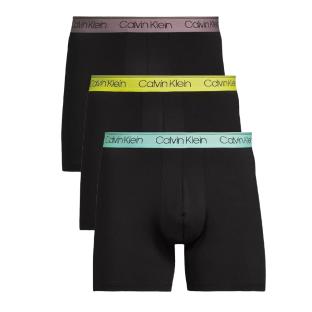 X3 Boxers Noir/Vert/Violet/Bleu Homme Calvin Klein Jeans 000NB2570A pas cher