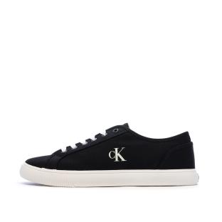 Baskets Noir/Blanc Homme Calvin Klein Jeans Ess Vulc Low pas cher