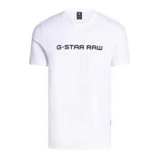 T-shirt Blanc Homme G-Star Raw GD25950 pas cher