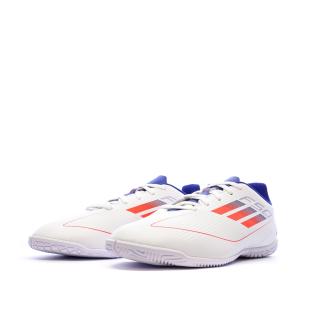 Chaussures de football Blanches/Bleu Garçon Adidas F50 Club vue 0