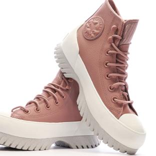 Baskets Roses Femme Converse All Star Lugged vue 6