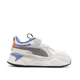 Baskets Blanches/Orange/Bleu Garçon Puma 395556 vue 2