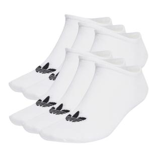 x6 Paires de chaussettes Blanches/Noir Homme Adidas Trefoil Liner 6 vue 0