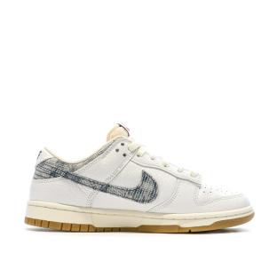 Baskets Blanches/Grises Homme Nike Dunk Low vue 2