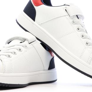 Baskets Blanc/Marine Garçon Ellesse Santo vue 0