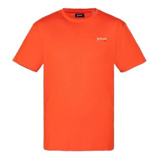 T-shirt Orange Homme Schott EMB vue 0
