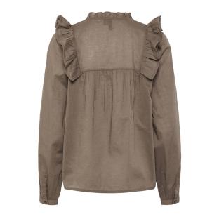 Blouse Marron Femme Pieces Makenna vue 2