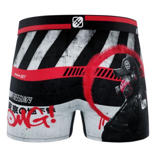 Boxer Noir/Rouge/Gris Garçon Freegun OMG vue 0