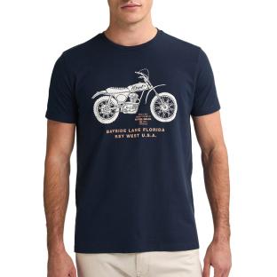 T-shirt Marine Homme Petrol Industries Ocean pas cher