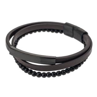 Bracelet Noir Homme Geographical Norway 315107 vue 0