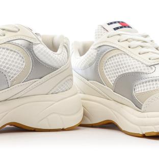 Baskets Blanches/Beiges Femme Tommy Hilfiger The Coney Metal vue 7
