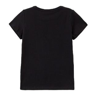 T-shirt Noir Fille Guess A99 vue 2