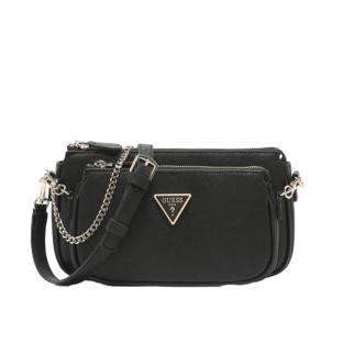 Sac à bandoulière Noir Femme Guess Noelle Saffiano pas cher