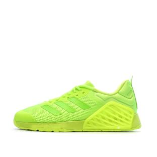 Chaussures de Training Vert Fluo Homme Adidas Dropset 3 Trainer vue 0