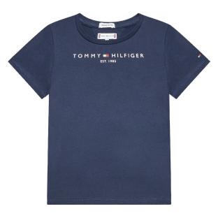 T-shirt Marine Fille Tommy Hilfiger Essential pas cher