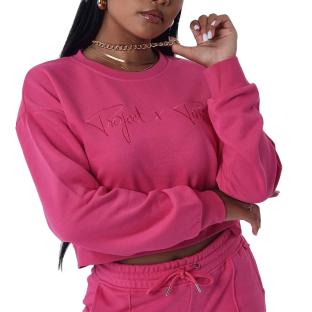 Sweat Rose Fushia Femme Project X Paris F212103 pas cher