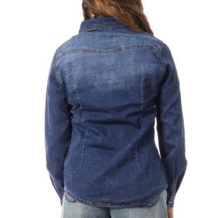 Chemise en Jean Bleu Femme Monday Premium Bleach vue 0