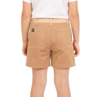 Short Marron Fille Converse Blocked vue 0