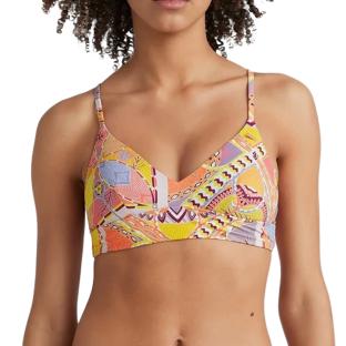 Traje de baño O'Neill Wave Mujer Top Rosa/Amarillo ver 0