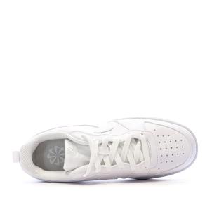 Baskets Blanches Garçon/Fille Nike Court Borough vue 4