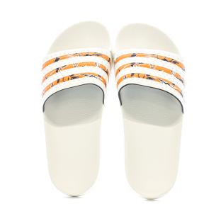 Claquettes Blanche/Orange Homme Adidas IE7744 vue 3