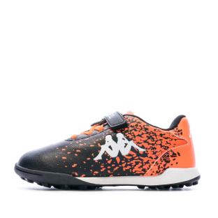 Chaussures de Foot Noir/Orange Garçon Kappa Willy pas cher