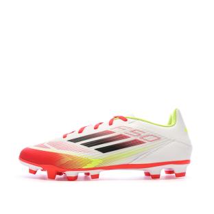 Chaussures de Foot Blanc/Rouge Homme Adidas F50 Club FG/MG vue 0