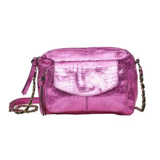 Sac à Bandoulière Rose Femme Pieces Naina pas cher