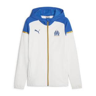 OM Veste de Foot Blanche Homme Puma 771940 pas cher