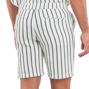 Short Blanc/Marine Rayure Homme Selected Slhregsal vue 2