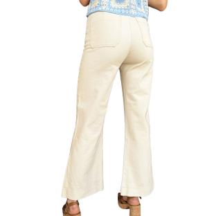 Jean Wide Beige Femme Oraije Victorine vue 0