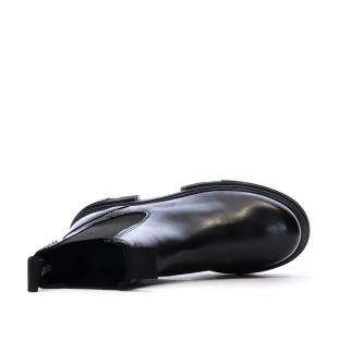 Bottines Noires Femme Tommy Hilfiger Combat Leather Low vue 4