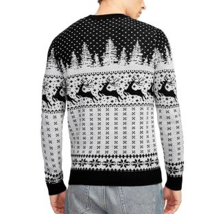 Pull de Noël Marine/Blanc Homme Jack & Jones Gabriel vue 2