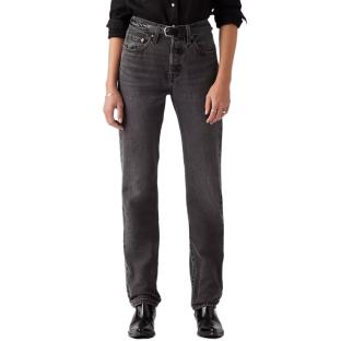 Jean 501 Gris/Noir Femme Levi's Med Indigo 12501 vue 0