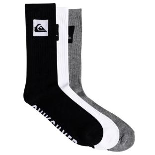 3 Paar weiße/graue Herrensocken von Quiksilver AQYAA03316 Ansicht 0